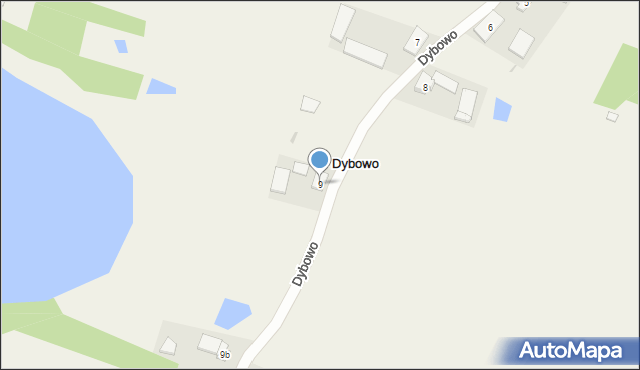 Dybowo, Dybowo, 9, mapa Dybowo