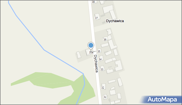 Dychawica, Dychawica, 35a, mapa Dychawica