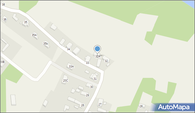 Dychów, Dychów, 32A, mapa Dychów