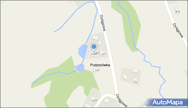 Dylągowa, Dylągowa, 113A, mapa Dylągowa