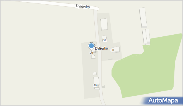 Dylewko, Dylewko, 28, mapa Dylewko