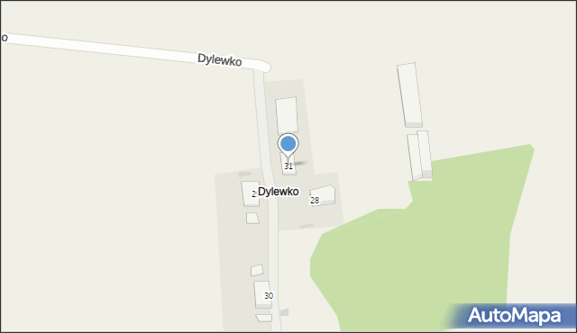 Dylewko, Dylewko, 31, mapa Dylewko