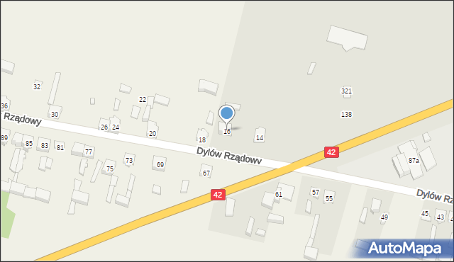 Dylów Rządowy, Dylów Rządowy, 16, mapa Dylów Rządowy