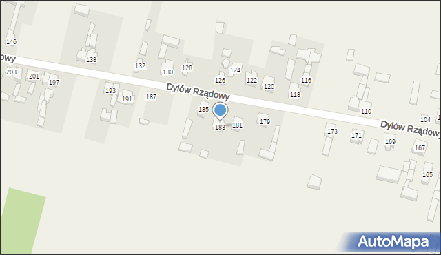 Dylów Rządowy, Dylów Rządowy, 183, mapa Dylów Rządowy