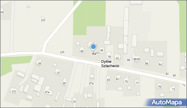 Dylów Szlachecki, Dylów Szlachecki, 96a, mapa Dylów Szlachecki