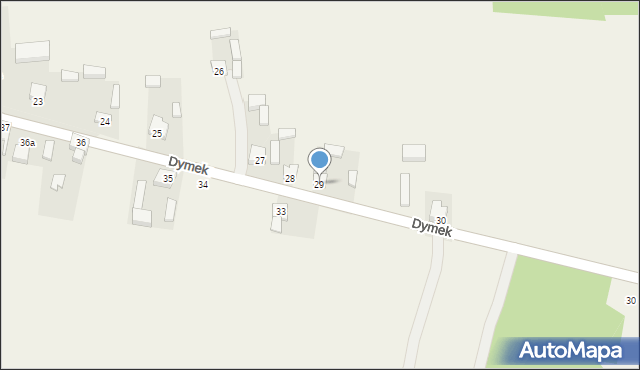 Dymek, Dymek, 29, mapa Dymek