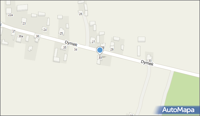 Dymek, Dymek, 33, mapa Dymek