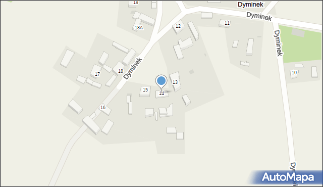 Dyminek, Dyminek, 14, mapa Dyminek