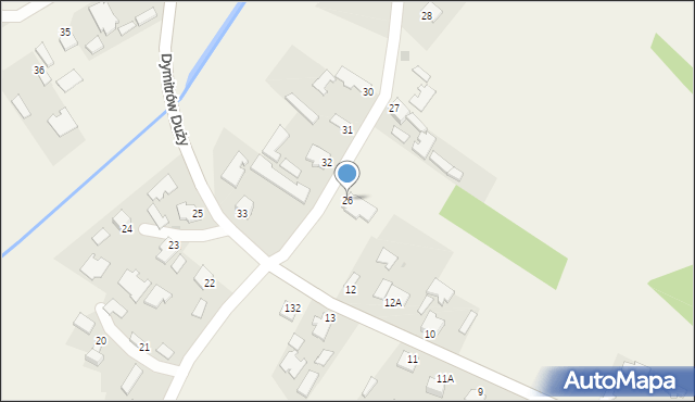 Dymitrów Duży, Dymitrów Duży, 26, mapa Dymitrów Duży