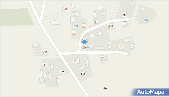 Dyniska, Dyniska, 65, mapa Dyniska