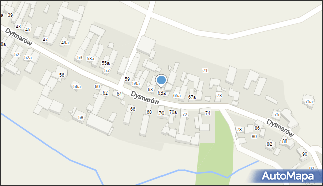 Dytmarów, Dytmarów, 63a, mapa Dytmarów