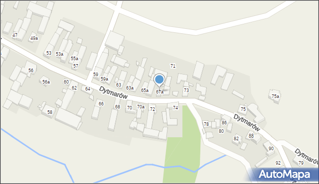 Dytmarów, Dytmarów, 67a, mapa Dytmarów