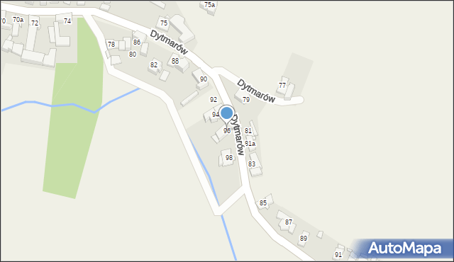 Dytmarów, Dytmarów, 96, mapa Dytmarów