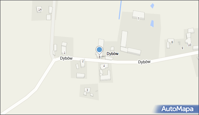 Gorzupia Dolna, Dybów, 6, mapa Gorzupia Dolna