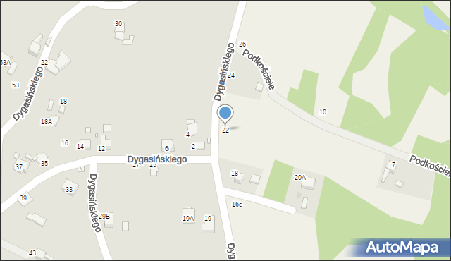 Jankowice, Dygasińskiego Adolfa, 22, mapa Jankowice