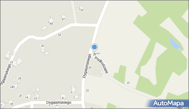 Jankowice, Dygasińskiego Adolfa, 26, mapa Jankowice