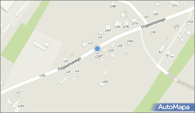 Jędrzejów, Dygasińskiego Adolfa, 111A, mapa Jędrzejów