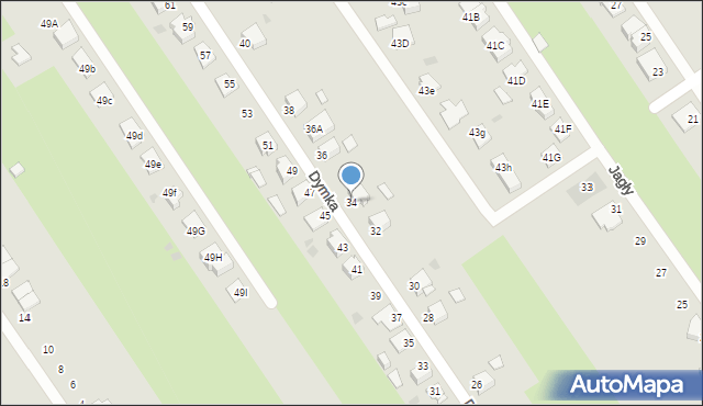 Knurów, Dymka Jana, 34, mapa Knurów