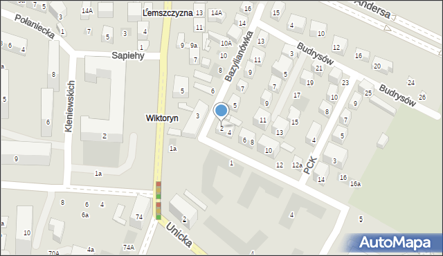 Lublin, Dymowskiego Tadeusza, 2, mapa Lublina