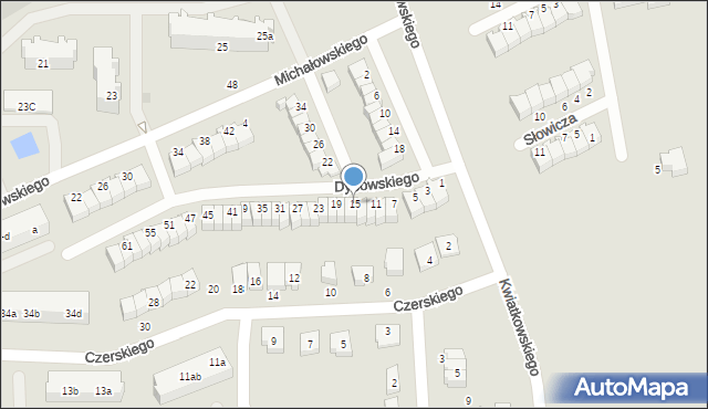 Malbork, Dybowskiego Benedykta, 15, mapa Malborka
