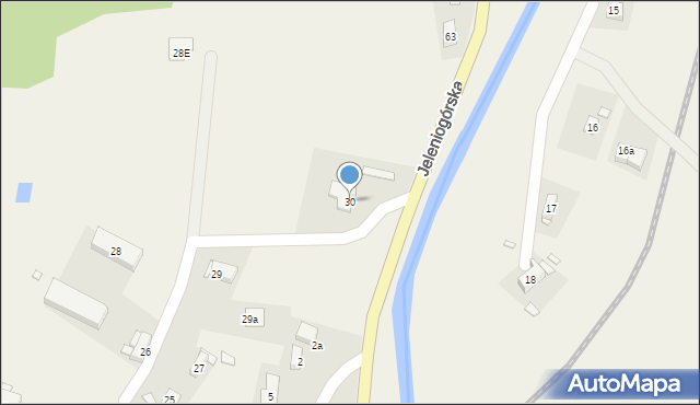 Nowy Kościół, Dynowice, 30, mapa Nowy Kościół