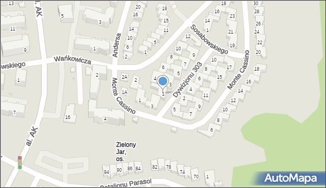 Płock, Dywizjonu 303, 1, mapa Płock