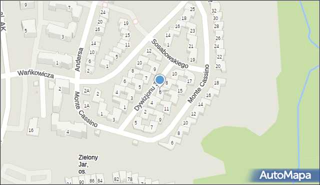 Płock, Dywizjonu 303, 6, mapa Płock