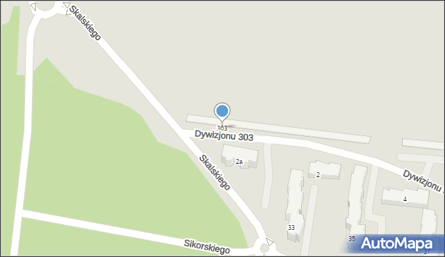 Pruszcz Gdański, Dywizjonu 303, 303, mapa Pruszcz Gdański