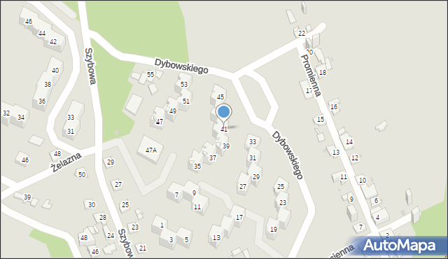 Sosnowiec, Dybowskiego Benedykta, 41, mapa Sosnowca