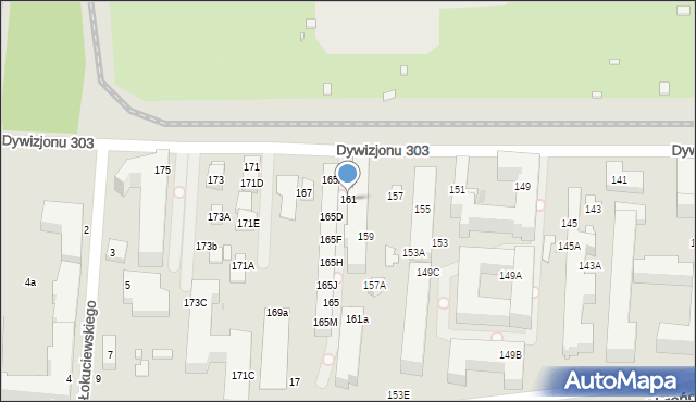 Warszawa, Dywizjonu 303, 161, mapa Warszawy