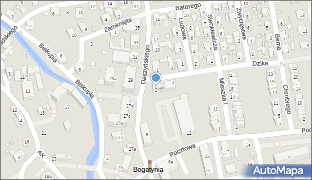 Bogatynia, Dzika, 2, mapa Bogatynia