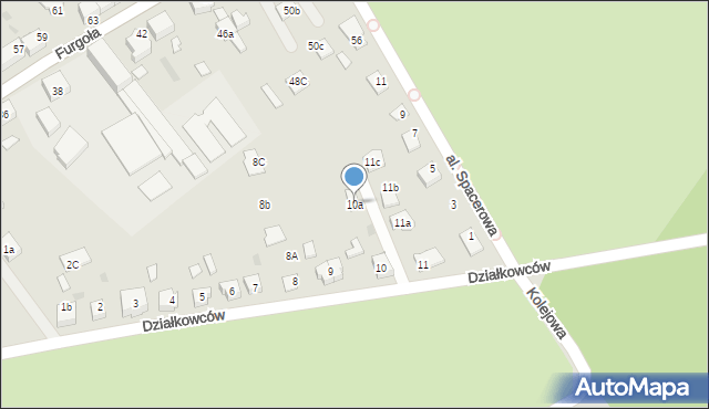 Czerwionka-Leszczyny, Działkowców, 10a, mapa Czerwionka-Leszczyny