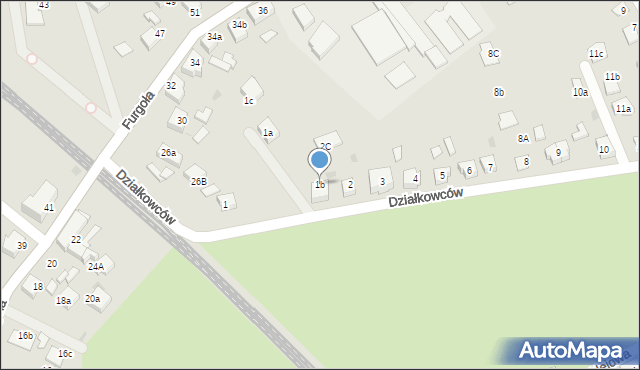Czerwionka-Leszczyny, Działkowców, 1b, mapa Czerwionka-Leszczyny