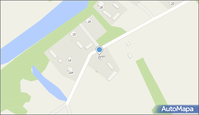 Dzbądzek, Dzbądzek, 13, mapa Dzbądzek