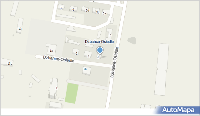 Dzbańce-Osiedle, Dzbańce-Osiedle, 4a, mapa Dzbańce-Osiedle