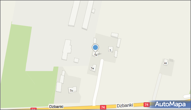 Dzbanki, Dzbanki, 5a, mapa Dzbanki