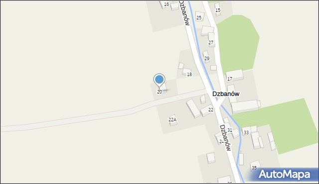 Dzbanów, Dzbanów, 20, mapa Dzbanów