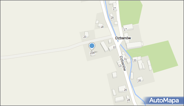 Dzbanów, Dzbanów, 22A, mapa Dzbanów