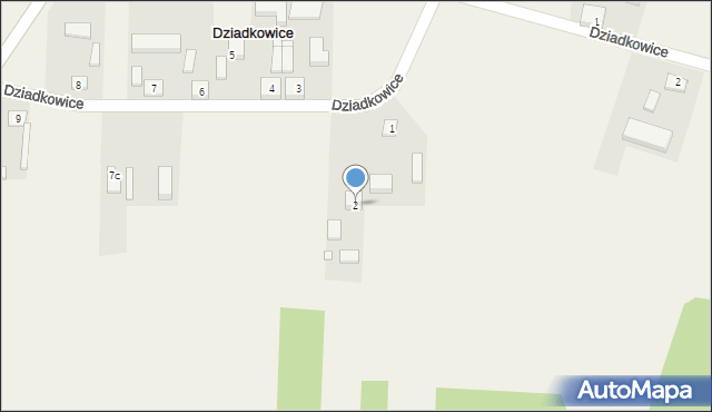 Dziadkowice, Dziadkowice, 2, mapa Dziadkowice