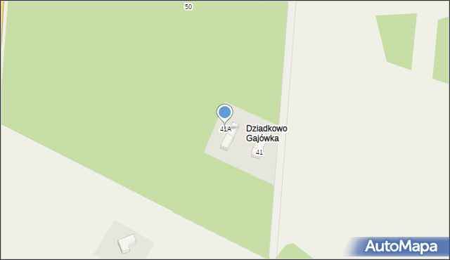 Dziadkowo, Dziadkowo, 41A, mapa Dziadkowo