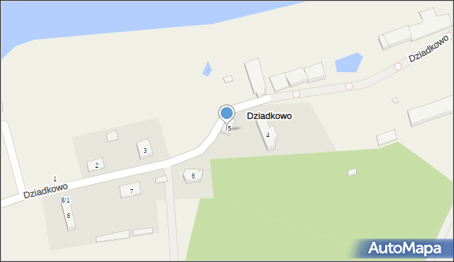 Dziadkowo, Dziadkowo, 5/1, mapa Dziadkowo