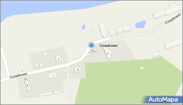 Dziadkowo, Dziadkowo, 5/2, mapa Dziadkowo