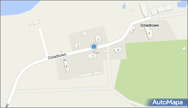 Dziadkowo, Dziadkowo, 7/2, mapa Dziadkowo