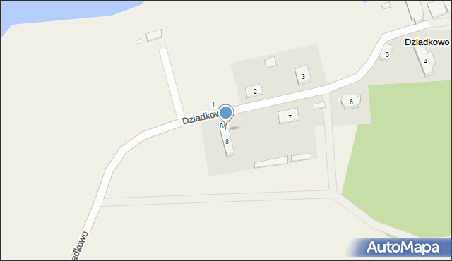 Dziadkowo, Dziadkowo, 8/2, mapa Dziadkowo