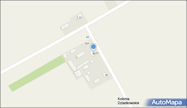 Dziadkowskie, Dziadkowskie, 35, mapa Dziadkowskie