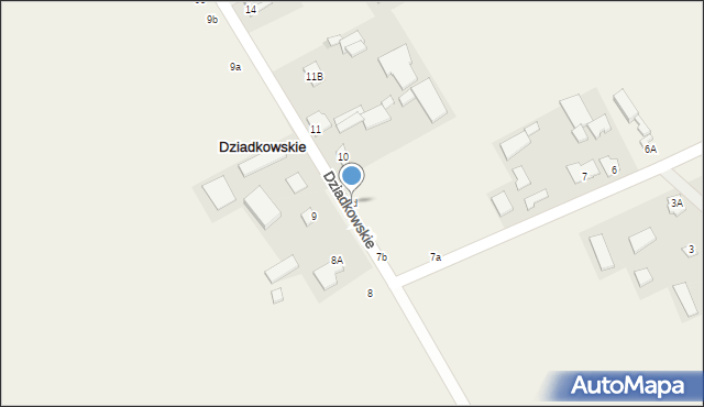 Dziadkowskie, Dziadkowskie, 7d, mapa Dziadkowskie