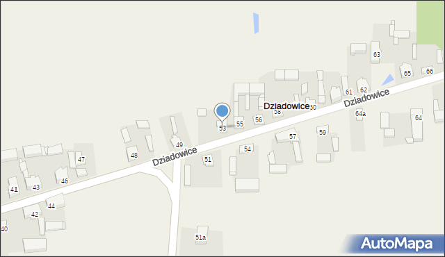 Dziadowice, Dziadowice, 53, mapa Dziadowice