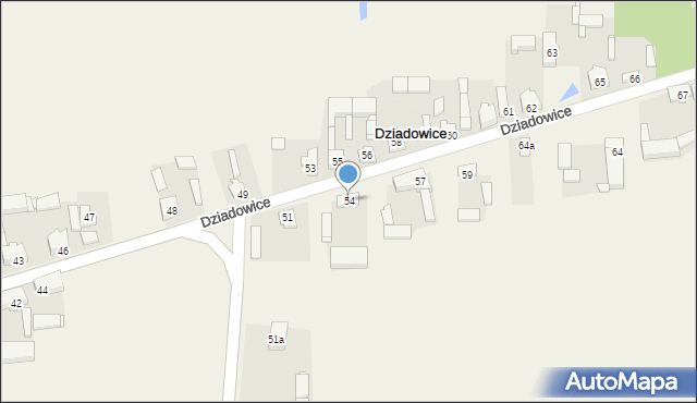 Dziadowice, Dziadowice, 54, mapa Dziadowice