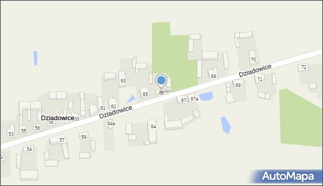 Dziadowice, Dziadowice, 66, mapa Dziadowice