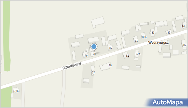 Dziadowice, Dziadowice, 78, mapa Dziadowice